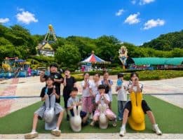 8월 생일잔치 단체사진